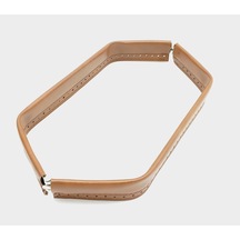 Angel Çanta Aksesuar Taba Renk Derili Metal Çanta Ağzı 33 Cm