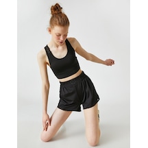 Koton Spor Mini Şort Siyah 2sak40072nk 2SAK40072NK999 Siyah