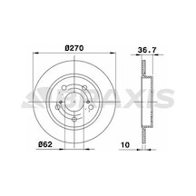 Braxıs Ae0293 Arka Fren Diski 4243102170 - 2 Adettir
