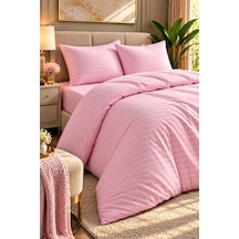 Pamuk Saten Soft Touch Premium Çift Kişilik Özel Kutulu Nevresim Takımı Seti 4 Parça Pembe - 943622227 Pembe