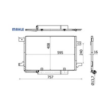 Klıma Radyatoru W169 W245 Mahle A1695001254