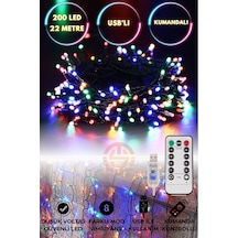 Technosmart 200 Ledli Usbli Kumandalı 8 Modlu Şerit Led Işık Parti Süsleme Organizasyon RGB
