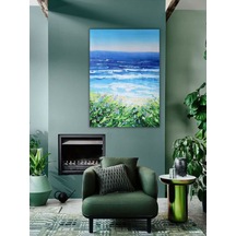 Yağlı Boya Tablo %100 El Yapımı 64cmx85cm Deniz Manzara