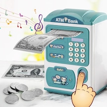 Techtic Kumbara Elektronik Kasa Dijital Para Biriktirme Kasası Mini Atm Makinesi Şifreli Atm Kumbara Sticker Hediye 001