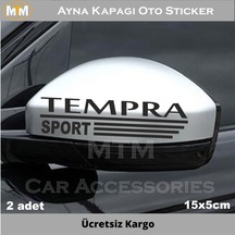 Fiat Tempra Ayna Kapağı Oto Sticker (2 Adet) (282330908)