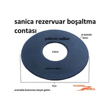 Sanica Gömme Rezervuar 7cm Göbek Contası Boşaltma Büyük Lastik Co