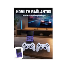 Retro Oyun Konsolu 2 Oyun Kolu Ve Ips Ekranlı
