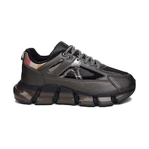 Mergenshoes Flt Kurşun Parçalı Topuk Günlük Kadın Spor Ayakkabı Gri Platin