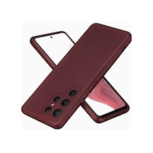 Samsung Galaxy  Uyumlu - S25 Ultra Kılıf First Silikon - Bordo