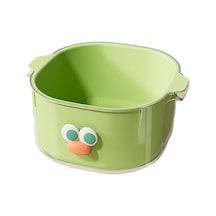 Spring Çift Katmanlıve Ve Sebze Yıkama Ve Boşalma Sepeti Orta Yış İl Yeşil