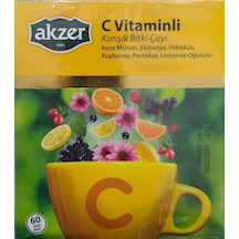 Akzer Karışık Bitki Çayı C Vitaminli 60'lı