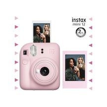Fujifilm Instax Mini 12 Fotoğraf Makinesi + Fotoğraf Çerçeve + Seti Pembe