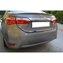 Toyota Corolla Uyumlu Formlu Krom Bagaj Alt Çıta 2013-2019 Paslanmaz Çel N11.3187