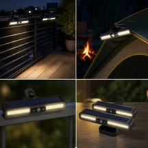 2'li Mandallı Led Solar Lamba - 36 Led - Hareket Sensörlü - 3 Modlu Beyaz