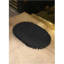Jüt, Desenli Kapı Önü, Paspas, Banyo Paspası, Balkon Paspası/hediyelik, Ev Eşyası. Siyah 80 X 120, Paspasa14-80x Çok Renkli