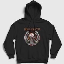 Presmono Unisex Blades Megadeth Kapüşonlu Sweatshirt Siyah