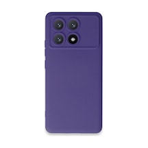 Xiaomi Poco X6 Pro Kılıf Nano İçi Kadife Silikon - Mor -