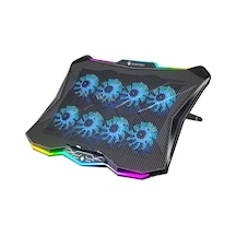 Frostcore X8 Rgb 8 Fanlı 10 Rgb Modlu 9-17 Notebook Soğutucu Stand Laptop Soğutucu