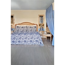 Karaca Home Selene Çift Kişilik Yatak Örtüsü Mavi 200.22.14.0442