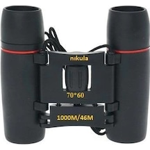 70x60 Cepte Taşımalı Kauçuk Kaplamalı Mini Dürbün Siyah