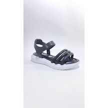 Sm-2240 Ortopedik Taban Kız Çocuk Sandalet Siyah