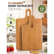 2'li Bambu Kesme Tahtası Bambu