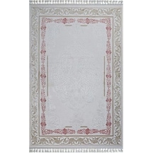 Gabardin Halı Miranda Serisi 4016 Akrilik Halı Salon Oturma Odası Halısı Krem