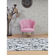 Tekli Papatya Çay Seti Koltuk Krom Sivriltme Ayak, Balkon, Salon, 001