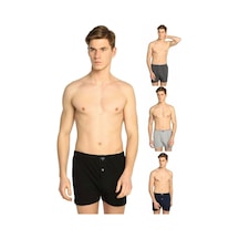 4 Adet Karışık Renk Havlu Bel Boxer KARIŞIK