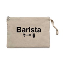 Barista Krem Clutch Astarlı Cüzdan / El Çantası