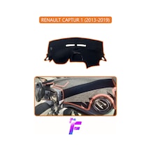 Renault Captur 1 2013-2019 Uyumlu Torpido Örtüsü Yansıma Önleyici Koruma Hızlı Montaj J46