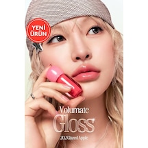 Pigmentli, Parlak Bitişli Dolgunlaştırıcı Lip Gloss Volumate Gloss 202 Glazed Apple Çok Renkli