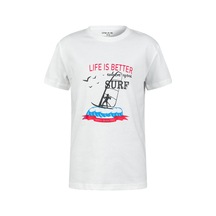 2as Aja Çocuk Baskılı T-shirt 219 Beyaz 2as Aja Çocuk Baskılı T-shirt 219 Beyaz