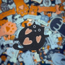 Majo İsimlik Şişman Kedi 36mmx40mm