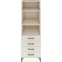 Kronos Dolap 3 Raflı 4 Çekmeceli 60x59x182 Aytaşı-aytaşı Aytaşı