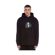 Shakira Müzik Music Baskılı Siyah Erkek Kapşonlu Sweatshirt