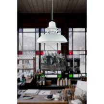 Fener Özel Tasarım Modern Salon - Mutfak - Cafe Beyaz Tekli Sarkıt Avize Beyaz