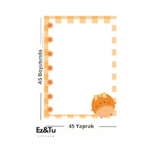 Sonbahar Civcivli A5 Not Defteri 45 Yaprak Cute Serisi Çok Renkli