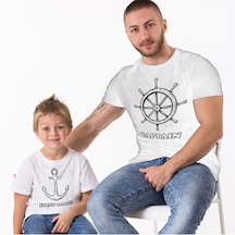 Captain First Mate Baba Oğul Kombini Tshirt Giyim Babalar Günü K