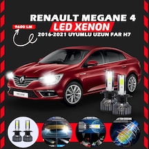 Renault Megane 4 2016-2021 Uzun Far Uyumlu Şimşek Etkili Led Xenon Pro Series H7