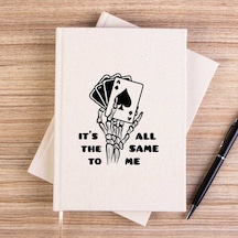Motörhead Ace Of Spades Skull Çizgisiz Kanvas Defter Krem