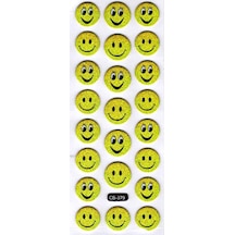 Sticker Kabartmalı Sticker Defter Planlayıcı Etiket Cb379 16x7 Cm- Gülenyüz Çok Renkli