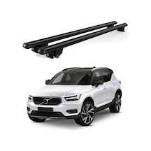 Kanca Volvo Xc40 2018 Ve Sonrası Uyumlu Siyah Kilitli Ara Atkı 120cm Port Bagaj Tavan Barı