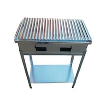 60x32 Sehbalı Büyük Boy Mangal-oluklu Izgaralı