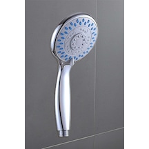 Banyo Tepe Duş Başlığı - Kademeli Fonksiyonlu Duş Başlığı - Duş Sistemi Duş Başlığı Beyaz Krom Banyo Diğer