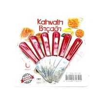 6 Lı Kahvaltı Bıçağı Kırmızı