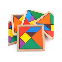 Woodoy Ahşap Oyuncak 7 Parça Eğitici Öğretici Tangram Oyuncak