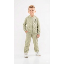 Xo Kids Erkek Çocuk 2li Kombin Takmı 8-14 Yaş Set0429 Yeşil