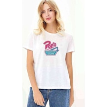 Riverdale Pop'S Chock'Lit Shoppe Baskılı Beyaz Kadın Tshirt