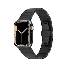 Effox Watch 44mm Kordon Uyumlu Krd-79 Metal Strap Kayış Clo- Siyah